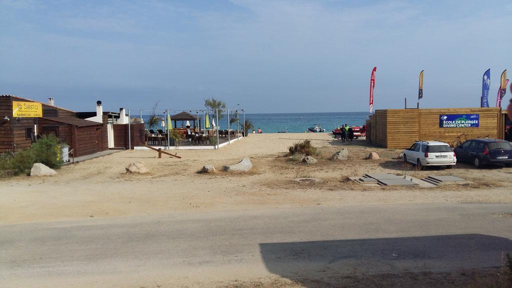 Le Camping De La Plage Aregno Exteriör bild